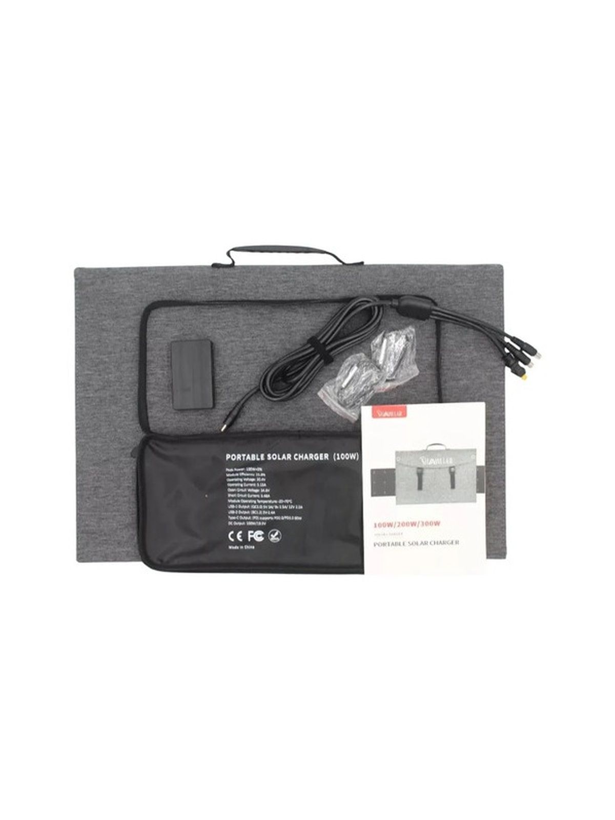 Panel Solar Portatil 100w Monocristalino